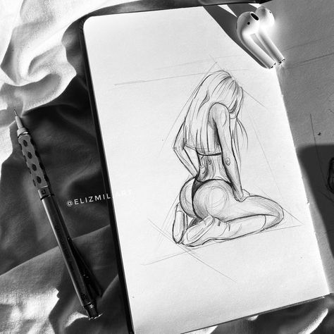 Sketch Body, Beautiful Pencil Drawings, Body Image Art, Meaningful Drawings, Easy Drawings Sketches, Pencil Art Drawings, Art Drawings Sketches Creative, Hand Art Drawing, Art Inspiration Painting