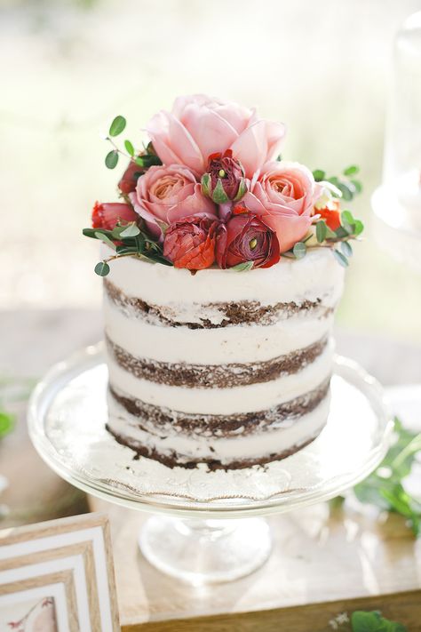 Photography: Eliza Cake And Flowers, Pretty Wedding Cakes, Torte Cupcake, Floral Wedding Cakes, Naked Cakes, Wedding Cakes With Flowers, Rose Cake, Cupcake Cake