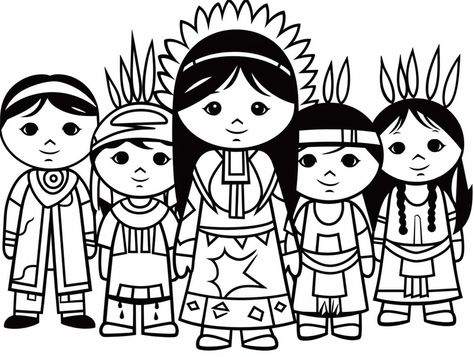 illustration of Indigenous Peoples' Day coloring page for download Indigenous Peoples Day Coloring Pages, Indegenious People Day, Peaceful Family, Mandala Turtle, Indigenous Peoples Day, Poster Colour, Fantasy Fairy, Family Activity, Family Activities