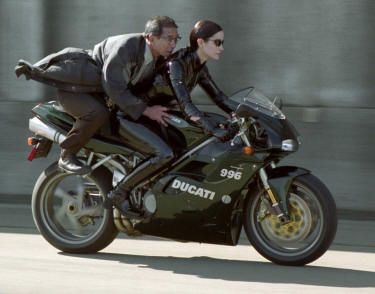 the matrix | Evan Jones Motorcycle Models The Matrix Reloaded, Ducati 996, The Matrix Movie, Matrix Reloaded, Carrie Anne Moss, Motos Vintage, Ducati Motorcycles, Beautiful Bike, Cars Movie