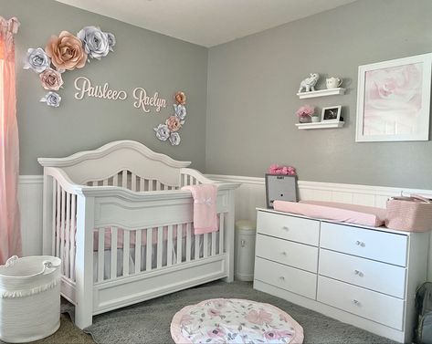 Organization Nursery, Pink Baby Room, Room Murals, Nursery Floral, Girl Nursery Pink