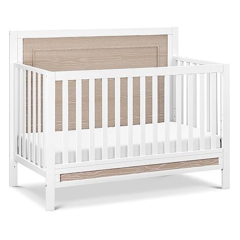 Carter's by DaVinci Radley 4-in-1 Convertible Crib in White & Coastwood, Greenguard Gold Certified Gliders Nursery, Davinci Crib, Whimsical Woodland Nursery, Nursery Cribs, Bed Day, 4 In 1 Crib, Sea Nursery, Glider Rocker, Whimsical Woodland