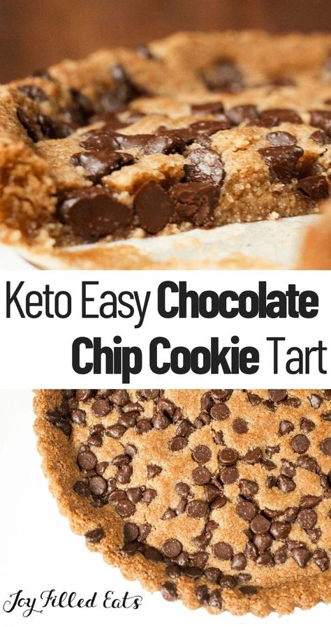 Chocolate Chip Cookie Tart, Cookie Tarts, Cookie Tart, Trim Healthy Mama Dessert, Giant Chocolate Chip Cookie, Postre Keto, Keto Chocolate Chip Cookies, Keto Easy, Giant Chocolate