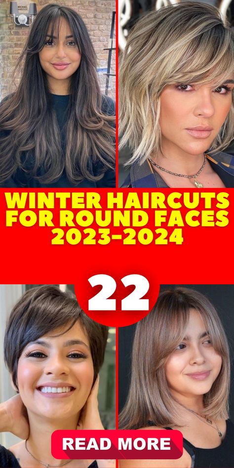 Women with round faces can explore the beauty of modern bob haircuts in 2023-2024. The bob is a versatile choice, and when tailored to your face shape, it can work wonders. Opt for a medium-length bob with subtle layers to add movement and structure to your round face. These haircuts are trendy, timeless, and perfect for the winter season. Haircuts For Round Faces Thinning Hair, Women’s Haircuts 2023 Round Face, 2024 Best Haircuts, Bob Haircut 2023 Round Face, Bob Haircuts For Round Face Shape, Modern Long Bob Haircut 2023, Bob Haircuts For Women With Round Faces, Best Round Face Haircut, Medium Layered Haircuts With Bangs Round Faces