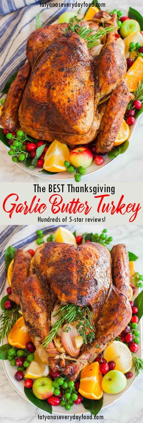 Banquet Meals, Best Garlic Butter, Turkey Side Dishes, Thanksgiving Dinner For Two, Thanksgiving Turkey Recipe, Turkey Video, Thanksgiving Appetizer Recipes, Best Thanksgiving Recipes, Thanksgiving Dinner Recipes