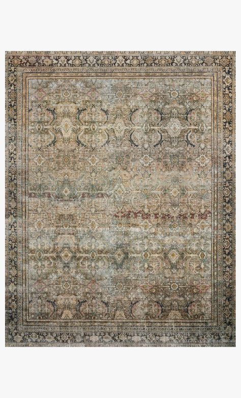 LAY-03 OLIVE / CHARCOAL | Loloi Rugs Layla Olive Charcoal Rug, Catalogue Inspiration, Charcoal Rug, Loloi Rugs, New Traditional, Burke Decor, Power Loom, Rug Decor, Woven Rug