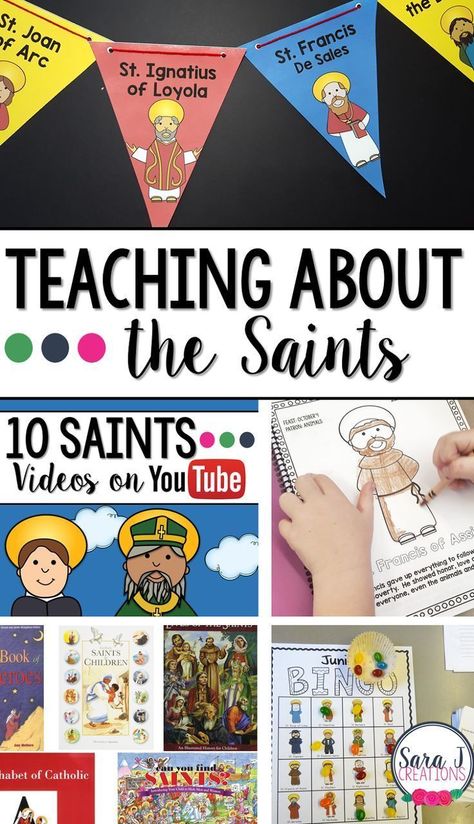 All Saints Day Ccd Activities, All Saints Activities For Kids, Saint Crafts For Kids, All Saints Day Crafts, All Saints Day Activities For Kids, All Saints Day Party, Ccd Activities, Catholic Kids Crafts, Catholic Kids Activities