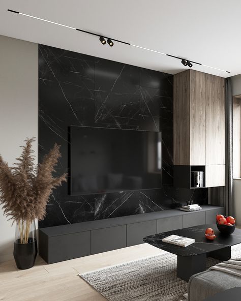 KITCHEN-LIVING ROOM :: Behance Living Area Tv Wall, Cabinet Wall Design, Tv Cabinet Wall Design, Tv Cabinet Wall, Kitchen Remodel Countertops, Tv Unit Interior Design, Cabinet Wall, Color Interior, Tv Wall Design