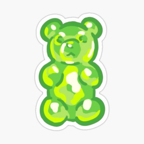 Gummy Bear Character Design, Gummy Bear Cartoon, Gummy Bear Illustration, Gummy Bear Painting, Gummy Bear Drawing, Gummy Bear Tattoo, Gummy Bear Sticker, Gummy Bear Art, Green Gummy Bear