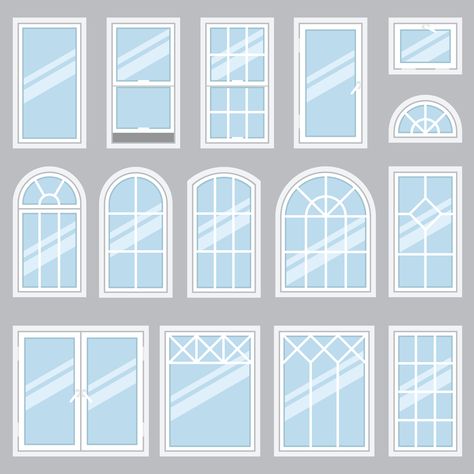 Different Window Types | Hunker Windows Architecture Design, Windows Outside Design, Arched Window Design, Window And Door Designs, Architectural Windows Design, Outside Door Design, House Windows Ideas, Window Styles For Homes Exterior, Window Design Exterior