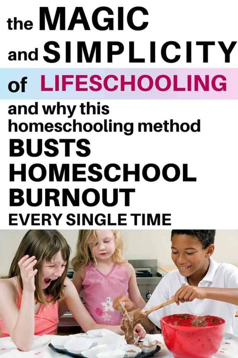 When done right, homeschooling and learning the lifeschool way can relieve a lot of stress for homeschooling families. What is lifeschooling? Have you been called to lifeschool? Learn how this homeschooling method busts homeschool burnout every single time. Lifeschooling is a happy medium between unschooling and relaxed schooling. #lifeschooling #homeschoolingstyles Life Schooling, Homeschool Burnout, Homeschool Methods, Homeschool Styles, Relaxed Homeschooling, Homeschool Hacks, Homeschool Tips, How To Start Homeschooling, Homeschooling Ideas