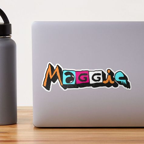 colorful Maggie name sticker, custom name sticker for Maggie Maggie Name, Maggie Rodgers Poster, Maggie Rogers Album Cover, Birthday Name, Name Stickers, Name Design, Girl Names, Typography, Birthday