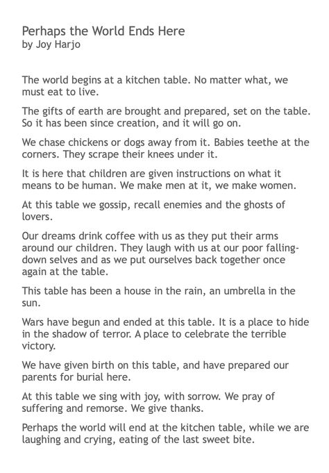 Broadsides Poetry, In Another World Visual Poem, Poetry Essay Structure, Joy Harjo, Aqa Poetry Anthology Power And Conflict, Brave 2012, Creative Nonfiction, Poetry Foundation, Crazy About You