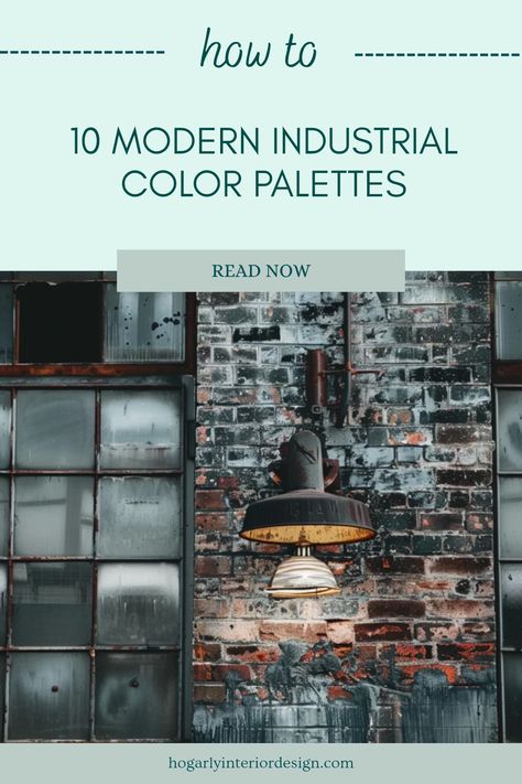 Explore 10 modern industrial color palettes, perfect for gritty and stylish interior design. This pin highlights fresh tones and trendy color combinations that enhance urban living spaces. Industrial Basement Paint Colors, Industrial Paint Colors Interiors, Brewery Color Palette, Modern Industrial Color Palette, Industrial Mood Board Interior Design, Industrial Colour Palette, Industrial Paint Colors, Industrial Color Scheme, Edgy Interior Design