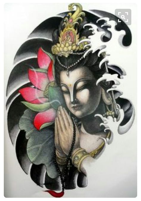 Tattoo Crane, Tato Phoenix, Buddha Tattoo Design, Buddha Tattoos, Buddha Tattoo, Koi Tattoo, Asian Tattoos, Buddha Zen, Japan Tattoo