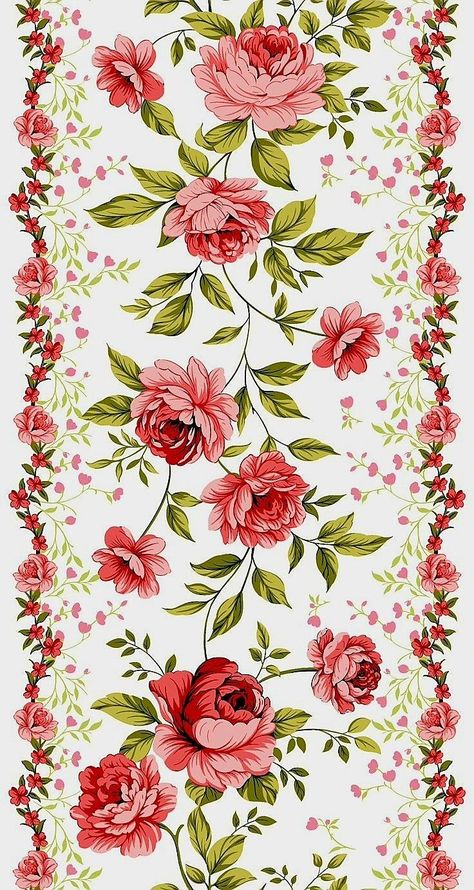 Decoupage Wood, Botanical Flower Art, Vintage Flowers Wallpaper, Miniature Printables, Paisley Art, Textile Prints Design, Baroque Pattern, Floral Leaves, Floral Border Design