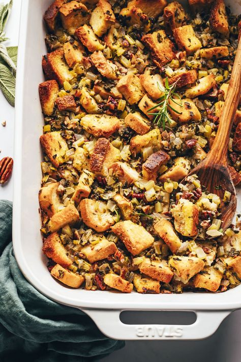 Gluten Free Stuffing Recipes, Holiday Stuffing, Vegan Stuffing, Gluten Free Dinner Rolls, Classic Stuffing, Vegan Green Bean Casserole, Gluten Free Stuffing, Vegan Mashed Potatoes, Gluten Free Thanksgiving