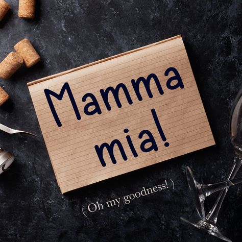 The Swedish band Abba may have made the expression popular around the world, but Italians have been using Mamma mia! as a mild expression of surprise, joy, annoyance, disappointment, anger and fear for years. It can translate in numerous ways in English including Oh my goodness! Wow! and Oh man! to name a few. Learn ... Read moreItalian Phrase: Mamma mia! (Oh my goodness!) Italian Sentences, Italian Basics, Words In Italian, Funny Bio Quotes, Possessive Adjectives, Italian Vocabulary, Language Families, Italian Language Learning, Italian Phrases