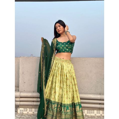 "Get ready to mesmerise in green! Our Bandhani Lehenga Choli collection is now on offer, bringing you the allure of traditional elegance at unbeatable prices. Don't miss this chance to elevate your style with a touch of vibrant green beauty! 💚 . . . . . #GreenBandhaniOffer #LehengaCholiDeal #traditionalelegance #shopnow #lehengacholi #navratri #weddingcholi #wedding #traditional #raniba Bandhani Lehenga Choli, Bandhani Lehenga, Green Beauty, Vibrant Green, Lehenga Choli, Elevate Your Style, Get Ready, Lehenga, Your Style