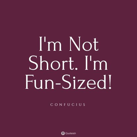 Short Person Quotes, Im Not Short Quotes, Quotes About Short People, Funny Short People Quotes, Short Person Jokes, Quotes For Short People, Short Funny Quotes Humor, Fun Short Quotes, Short Girl Quotes Funny