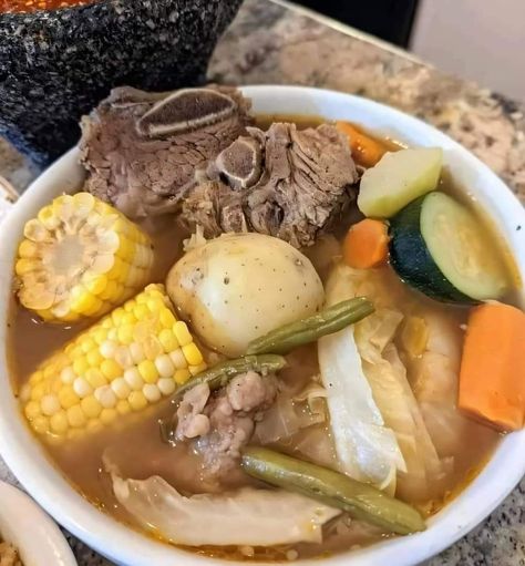 Mexican Beef Soup, Caldo Recipe, Beef Shank Recipe, Homemade Beef Broth, Mexican Side Dishes, Homemade Beef, Beef Soup, Mexican Food Recipes Authentic, Mexican Dishes