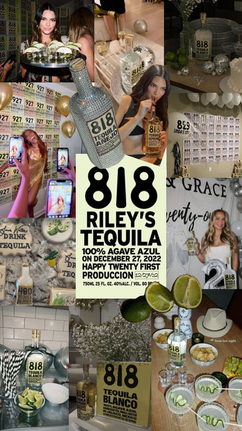 818 Party Aesthetic, Shotbook Themes 21st Birthday, 21st Birthday Tequila Theme, 21 Vegas Birthday, 818 Tequila Party, 818 Party Theme, 26th Birthday Ideas Theme, Tequila 21st Birthday, 818 Birthday Theme