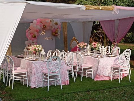 SHEREHE KIDS PARTY Call or Whatsapp 0799905600 Adult set up .Chiavari chairs .Tables dressed .Canopy tent .Center pieces with flowers .Charger plates .Culteries 3 pieces .Napkins and rings .Classic balloon backdrop . Decorated cake table/stand . Dressed food tables . . . . #KidsParty #BirthdayMagic #PartyPlanning #MemorableMoments #EventPlanning #BirthdayBash #PartyTime #KidsEntertainment #FunForKids #Celebration #PartySupplies #KidsBirthday #DreamParty #PartyPlanners #CreateMemori... Party Canopy, Food Tables, Foto Wedding, Picnic Birthday, Dream Party, Chiavari Chairs, Table Stand, Balloon Backdrop, Trampolines