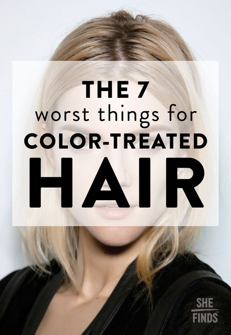 The 7 Worst Things For Color-Treated Hair Color Treated Hair Care, Easy Care Hairstyles, Course Hair, Hair Mistakes, Natural Hair Care Tips, Hair Diy, Healthy Hair Tips, Hair Problems, Healthy Hair Growth