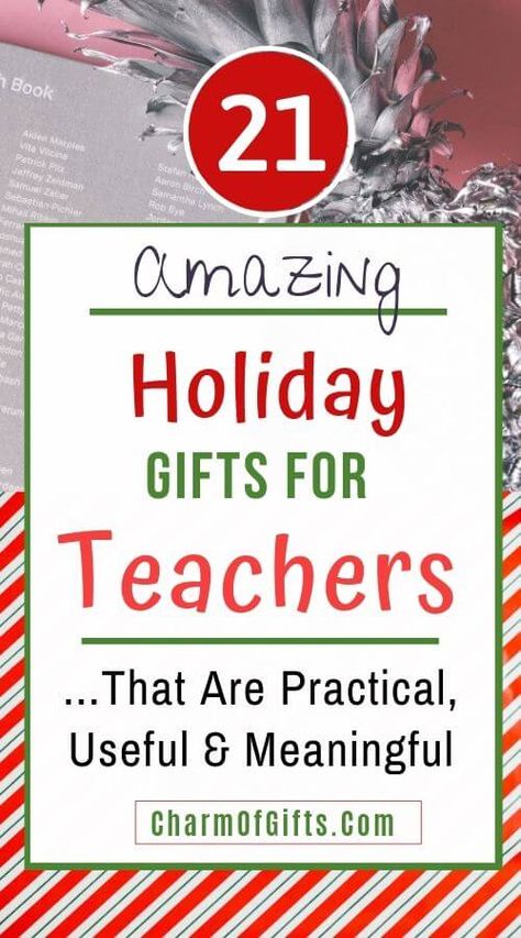 Holiday gift ideas for teachers including Christmas gifts perfect for teacher coworkers, someone starting new teaching job, end of year teaching gifts and appreciation week gifts for teachers. #teachergifts #holidaygiftsforteachers #christmasgiftforteachers Middle School Teacher Gifts, Holiday Gifts For Teachers, Teachers Birthday, Inexpensive Teacher Gifts, Christmas Presents For Teachers, Inexpensive Holiday Gifts, Diy Teacher Christmas Gifts, Homemade Teacher Gifts, Teacher Holiday Gifts