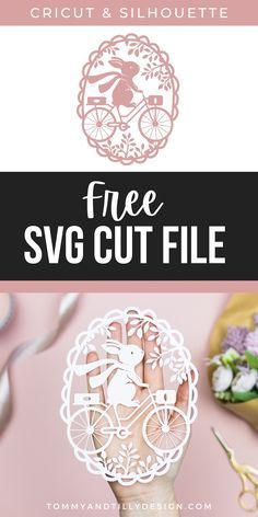 This FREE papercut SVG Oval Rabbit Scene cut file will be super cute on so many of your Cricut or Silhouette Cameo projects! It's a great beginner design for vinyl projects, both self-adhesive and iron-on/HTV. Perfect for papercut Cricut crafts, Easter gifts and personalised projects. Download for free now! #cricut #silhouettecameo #cricutbeginner #svg #freesvg #cricutfile Easter Cricut, Vinyle Cricut, Silhouette Cameo 4, Cricut Svg Files Free, Easter Svg Files, Cricut Explore Projects, Idee Cricut, Projets Cricut, Cricut Projects Beginner