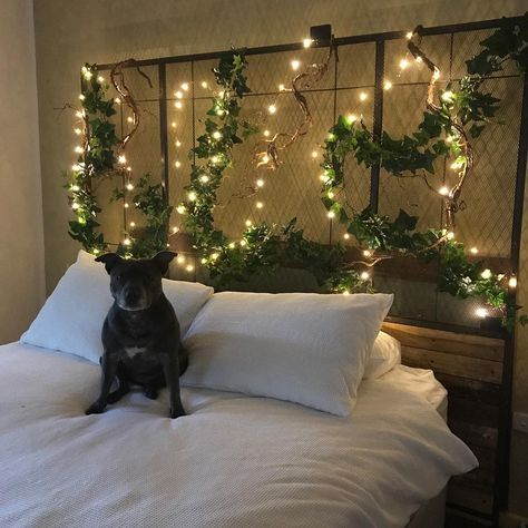 Diy Bedhead, Bed Headboard Ideas, Diy Bed Headboard, Dark Home Decor, Dark Home, Moss Art, House Things, Wooden Bed, All Love