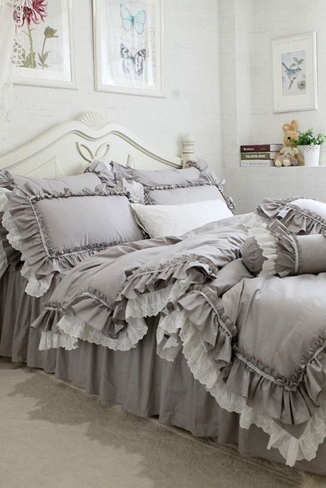 If you're looking to upgrade your bedroom decor and create a serene, relaxing oasis, linen linens are the perfect choice. They come in a range of beautiful, earthy tones, perfect for creating a rustic, bohemian-inspired look or a more refined, elegant aesthetic.

And if you're worried about maintaining your linen linens, don't be. They're incredibly easy to care for - simply machine wash and tumble dry on low heat, and you're good to go. Khaki Bedding, Ruffle Duvet Cover, Luxury Bedding Sets, Elegant Bedroom, Queen Bedding Sets, Girl Beds, Bed Sets, Romantic Lace, Duvet Bedding