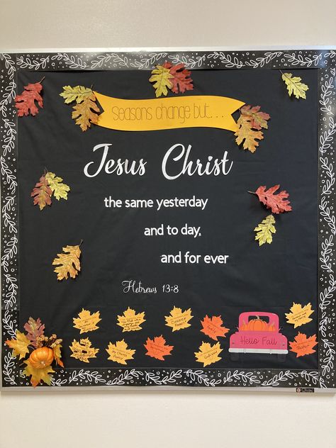 Thanksgiving Bulletin Boards For Church, Thanksgiving Church Bulletin Boards, Preschool Ministry, Thanksgiving Bulletin Boards, Hebrews 13 8, Sunday School Classroom, Church Bulletin Boards, Church Bulletin, Work Ideas