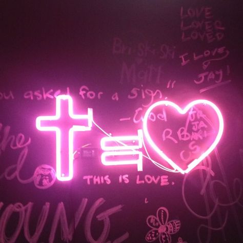 + = <3 Hillsong United, Quotes Love, Neon Sign, Jesus, Neon, Quotes, Music, Pink