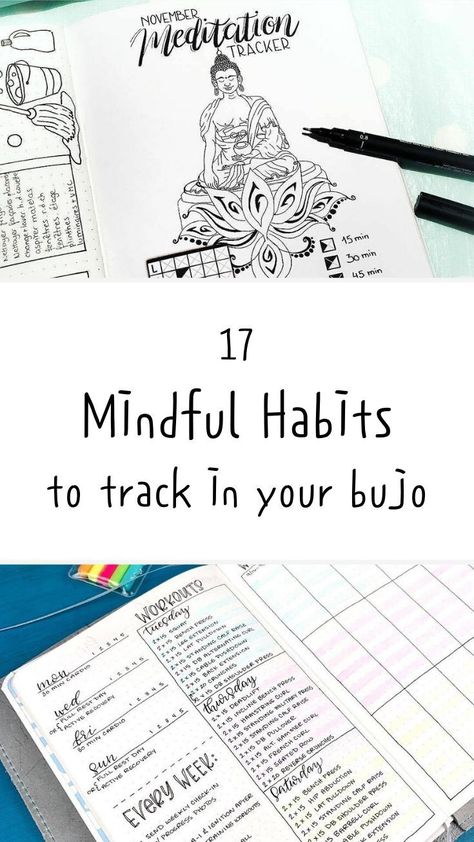 Bujo Mindfulness, Bujo Tracker Ideas Habit, Mindfulness Journal Ideas, Bujo Habit Tracker Ideas Minimalist, Bojo Journal Habit Tracker, Bujo Habits To Track, Bujo Tracker Ideas, Feelings Tracker, Bujo Habit Tracker