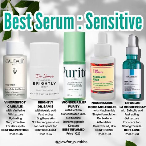 ✨ Dive into the world of professional beauty secrets! Explore our curated beauty guide where every skin story finds its perfect match ➡️ 😍😚🐸 Serums For Sensitive Skin, Centella Serum, Vinoperfect Serum, Oily Nose, Best Skin Serum, Dry Acne Prone Skin, Skin Care Procedures, Best Serums, Caudalie Vinoperfect