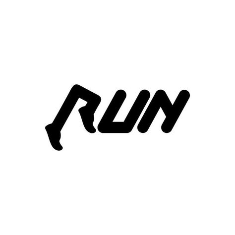 Word Typography, Typography Logo Inspiration, Running Race, Typography Logo, Minimalist Logo, Logo Inspiration, Word Art, Typography, Running