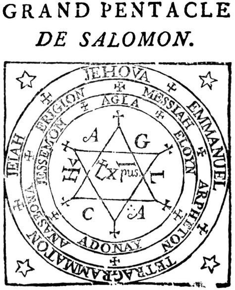 Le grand pentacle de Salomon vibre en capital chance positif à (plus) +0,5/3. C'est bien. c'est une protection, à porter sur un papier, sur soit. source: http://www.google.fr mon site misterchance King Solomon Seals, Seal Of Solomon, Magick Symbols, Protection Symbols, Occult Symbols, Sigil Magic, Magic Symbols, King Solomon, Mystical Art