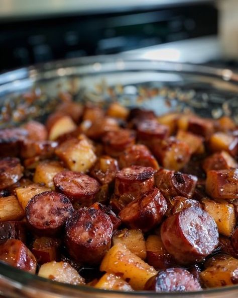 This was the bomb at the BBQ – my sister made it and folks couldn't stop asking about how it's made. Apple Kielbasa Bites, Apple Kielbasa, Kielbasa Bites Recipe, Kielbasa Bites, Turkey Kielbasa, Cooktop Cove, Slow Cooker Kitchen, Kielbasa Recipes, Kielbasa Sausage