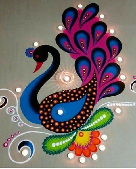 Deepavali Rangoli, Diwali Wishes In Hindi, Rangoli Designs For Competition, Happy Diwali Wishes, Indian Rangoli Designs, Fancy Fish, Diwali Quotes, Easy Rangoli Designs Videos, Fish Toy