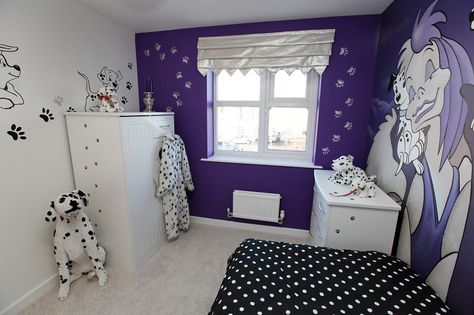 101 Dalmation Nursery, 101 Dalmations Nursery Ideas, Dalmatian Room, Disney Room, Disney Room Decor, Dog Room, 101 Dalmations, Kid Bedroom, Disney Rooms