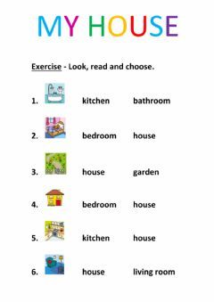 House - Read and choose Language: English Grade/level: 1st Primary School subject: English as a Second Language (ESL) Main content: Rooms in the house Other contents: Rooms in the house Rooms Of The House Activities, Rooms In The House Worksheets For Kids, Types Of Houses Worksheet, Rooms In The House Worksheet, Parts Of The House Flashcards, Different Rooms In A House Worksheet, English Primary School, Importance Of Time Management, English Teaching Materials