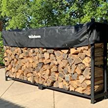 An Amazon Associate I earn from qualifying purchases #sponsored #offgrid #urbanhomestead #homesteading #gardening #prepper #survival #farmhouse #rustic Outdoor Firewood Rack, Firewood Racks, Firewood Logs, Firewood Holder, Fireplace Logs, Firewood Rack, Black Texture, Firewood Storage, Fire Pit Cover