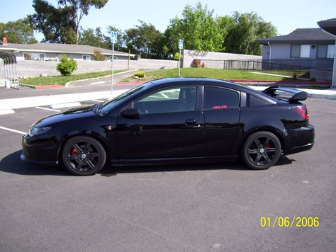 Saturn Ion Redline Saturn Ion Redline, Black Sedan Aesthetic, Saturn In Fifth House, Saturn 2nd House, Saturn 1st House, Saturn Ion Car, Vroom Vroom, Apartment Decor Inspiration, Honda Civic