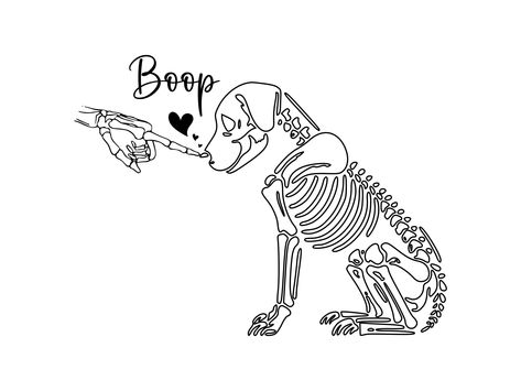 Dog_Skeleton B00p Svg Download, Dog and Hand Svg, Halloween Dog Skeleton Svg, Skeleton Svg, Dog Lover Svg, Eps, Dxf, Dtf, Dtg, Gifts These clipart images are perfect for making wall decoration, adding to clothing, digital scrapbooking, web graphics, personal invitations, party announcements, printed invitations, greeting cards, decals, and much more scrapbooking projects. They are very easy to work with. With this product, you can transform your favorite designs into wearable art, stylish accessories, home decor items, and more.  Immerse yourself in the world of personalized fashion by printing this product on T-shirts, Hoodies, Sweatshirts, Tank tops, Long-sleeve shirts, Leggings, Dresses, Skirts, Socks, Hats, and Caps. Whether you want to showcase your individuality, promote your brand, Halloween Dog Drawing, Dog Skeleton Tattoo, Animal Skeleton Art, Animal Skeleton Tattoo, Svg Prints, Svg Skeleton, Skeleton Png, Skeleton Svg, Dog Skeleton