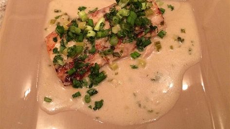 Grilled Mahi Mahi in Thai Coconut Sauce Recipe | Allrecipes Thai Coconut Sauce, Coconut Sauce Recipe, Thai Soup Recipes Coconut, Coconut Soup Recipes, Grilled Mahi Mahi, Lemongrass Paste, Thai Coconut Soup, Tasty Thai, Easy Main Dishes