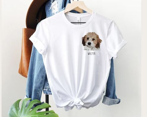 TayCollective - Etsy Custom Dog Gifts, Custom Dog Shirts, Bright Photos, St Petersburg Florida, Gift For Dog Lover, Pet Shirts, Dog Photo, Dog Mom Shirt, Dog Face