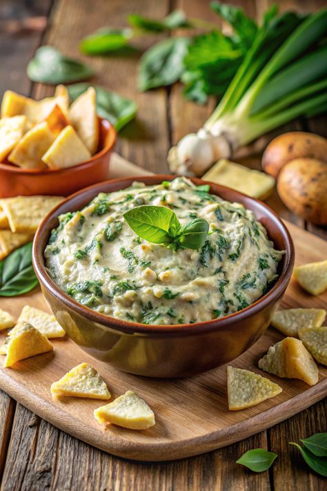 Creamy Vegan Spinach and Artichoke Dip in 30 Minutes Check more at https://www.vegan-mr.com/vegan-appetizers/creamy-vegan-spinach-and-artichoke-dip-in-30-minutes/ Vegan Spinach And Artichoke Dip, Vegan Artichoke Dip, Vegan Artichoke, Vegan Spinach Dip, Spinach And Artichoke Dip, Vegan Spinach, Crowd Pleasing Appetizers, Spinach Dip, Vegan Appetizers