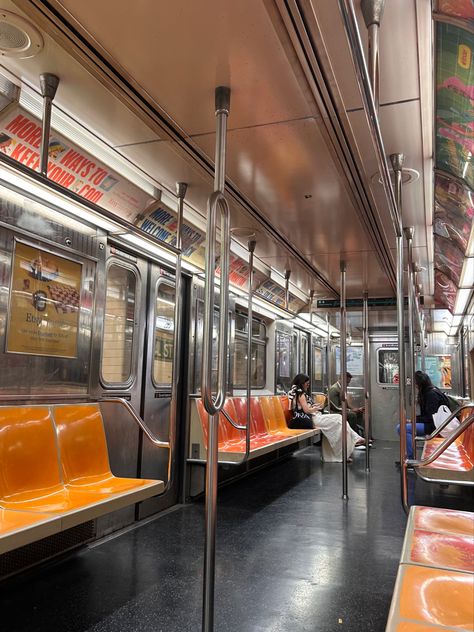 #subway #nyc #newyorkcity #newyork #aesthetic #love #fashion #coquette #whisper #city Ny Subway Aesthetic, Nyc Subway Aesthetic, Nyc 2000s, Nyc Icons, Sapphic Books, Subway Aesthetic, Awkward Conversations, Carpenter Aesthetic, Ny Subway