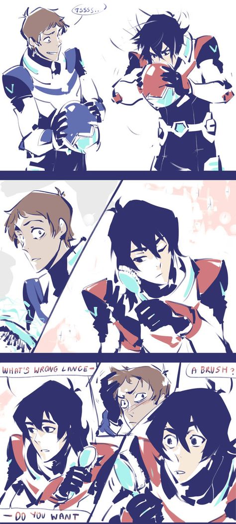 klance by Kanda3egle Klance Cute, Klance Fanart, Klance Comics, Voltron Funny, Keith Kogane, Voltron Comics, Form Voltron, Voltron Ships, Voltron Fanart